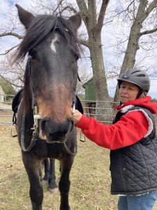 Happy owner with a new GFS all purpose saddle